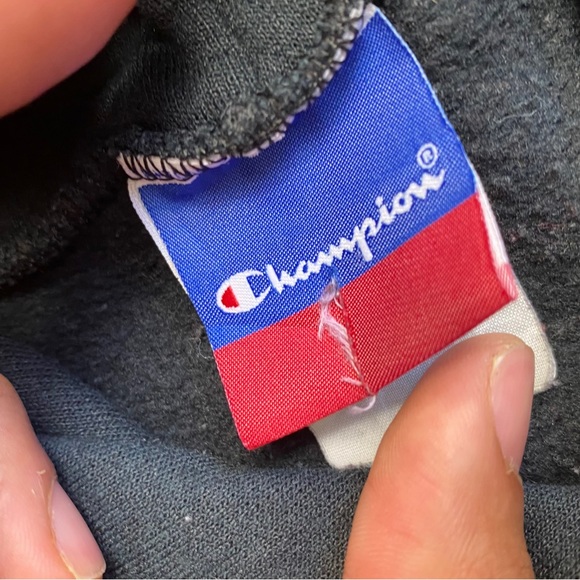 Black champion vintage hoodie size small hoody - Picture 3 of 5